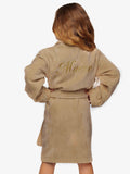 Peignoir Coton Taupe Enfant