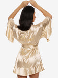 Ruffle Kimono Champagne