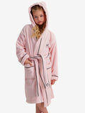 Robe Hooded Pink