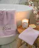 Débarbouillettes Lilas