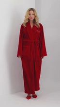 Robe Long Bordeaux Red