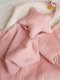 Pacifier Cloth Star  Old Pink