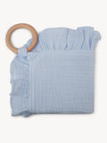 Hydrophilic Ruffle Pacifier Cloth Baby Blue