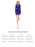 Kimono Sequins Cobalt Blue