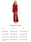 Robe Long Bordeaux Red