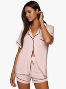 Pyjama Modal Roze Zwarte Bies