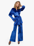 Pyjama Velvet Suit Cobalt Blue