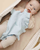 Hydrophilic Ruffle Pacifier Cloth Baby Blue