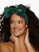 Headband Bow Emerald Green
