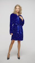 Kimono Sequins Cobalt Blue