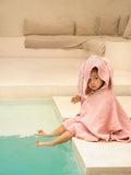 Musselin-Poncho Rosa