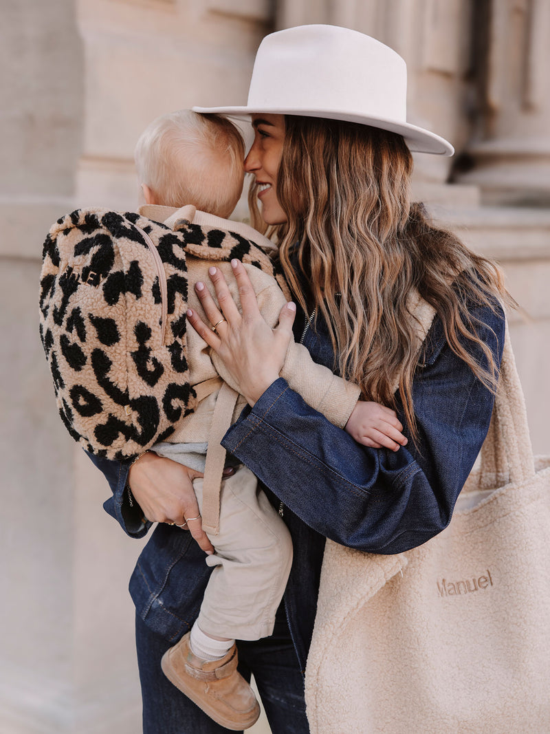 Backpack Leopard Beige/Black