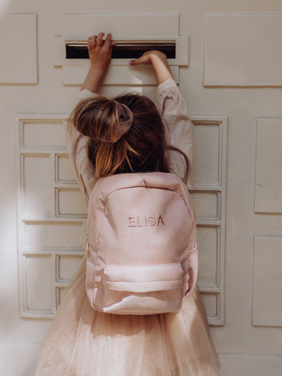 Rib Backpack Powder Pink – Le Olive