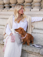 Dog Collar Leather Pink