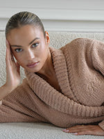 Bathrobe Teddy Beige Long