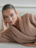 Bathrobe Teddy Beige Long