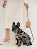 Dog Harness Leather Beige