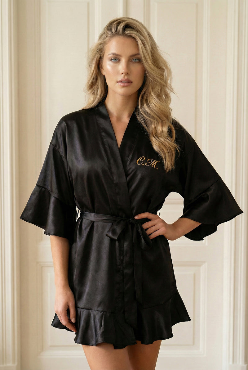 Ruffle Midnight Black