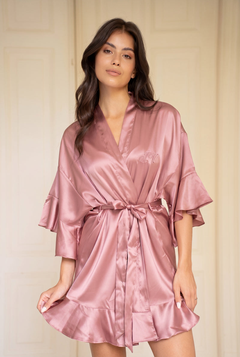 Ruffle Kimono Dusty Pink