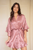 Ruffle Kimono Dusty Pink