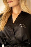 Ruffle Kimono Midnight Black