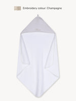 Badecape Glitzer Creme