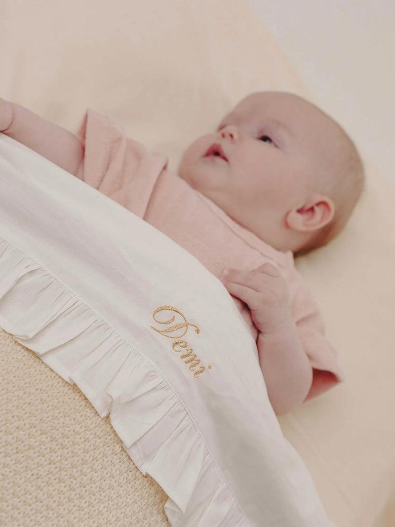 Bedsheet Ruffle Off White