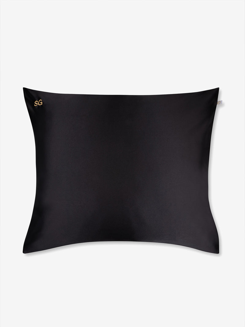 Almohada de gran belleza Negro Medianoche