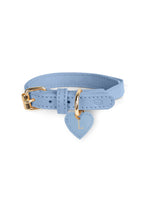 Kattenhalsband Leer Blauw