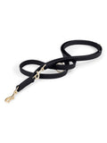 Hands-free Dog Leash Leather Black