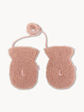 Teddy Mittens Small Powder Pink