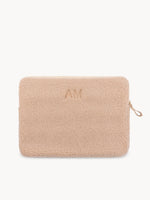 Teddy Laptop Pouch Beige