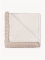 Waffle Teddy Blanket Beige