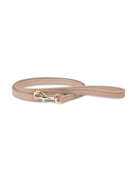 Laisse en cuir beige pour chien