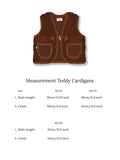 Teddy Gilet Marron