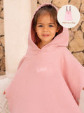 Musselin-Poncho Rosa