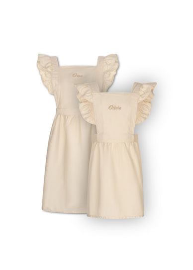 Family Baking Set Ruffle Beige