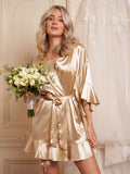 Kimono Ruffle Champagne