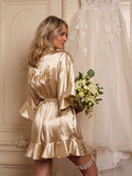 Kimono Ruffle Champagne
