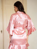 Ruffle Kimono Dusty Pink