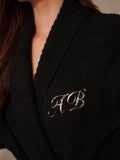 Bathrobe Teddy Black Long