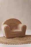 Fauteuil en Peluche Beige