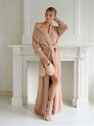 Bathrobe Teddy Beige Long