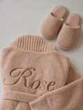 Bathrobe Teddy Beige Long