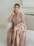 Bathrobe Teddy Beige Long