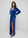 Kimono Velvet Cobalt Blue