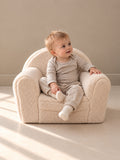 Fauteuil en Peluche Crème
