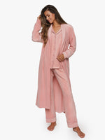 Pijama Terciopelo Rosa Palo
