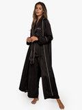 Pyjama Suit Satin Black