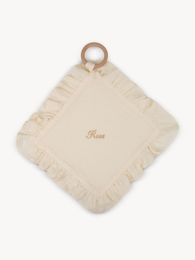 Hydrophilic Ruffle Pacifier Cloth Cream